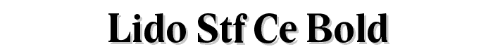 Lido STF CE Bold font